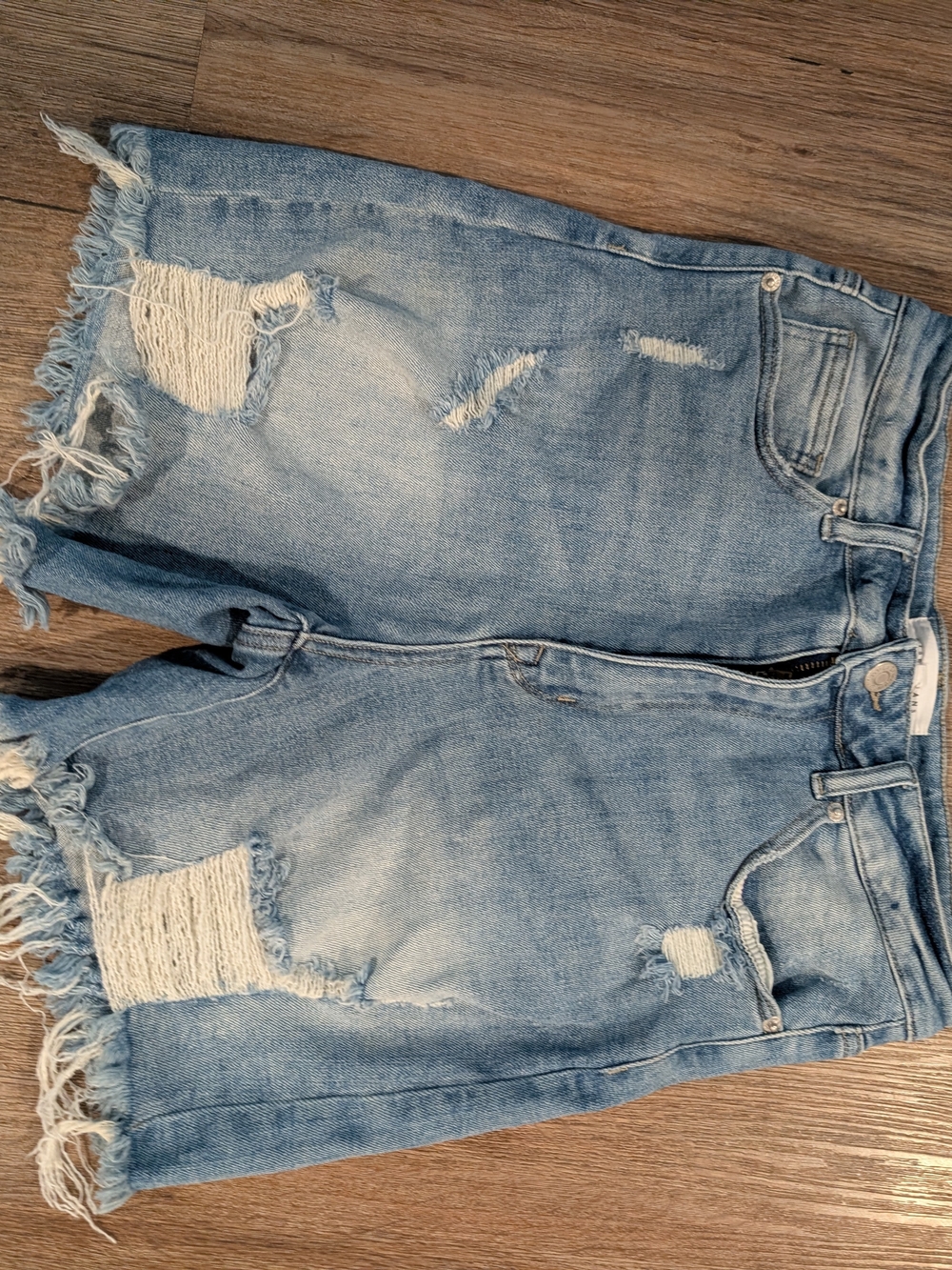 RISEN Distressed Denim Women’s Shorts